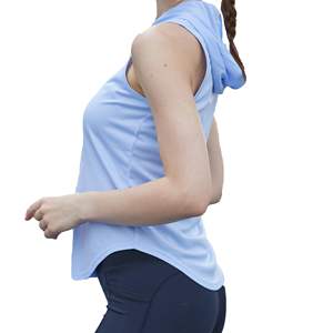 Gilet en jean pour femme Veste sans manches Lavage dur Coton Denim Boutons Poches avant Pièce de superposition classique pour la mode de rue - Product Image 3