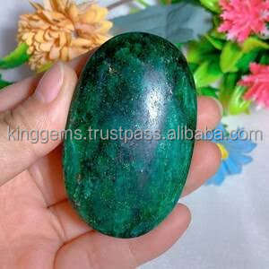 PIERRE DE PALME POLIE EN JADE VERT NATUREL POUR PIERRE DE GUÉRISON DE POCHE REIKI MÉDITATION AVENTURINE PIERRE DE PALME OREILLER - Product Image 6