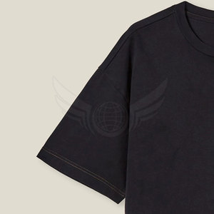 เสื้อยืดโอเวอร์ไซส์สำหรับผู้ชายเสื้อยืดโอเวอร์ไซส์ผ้าฝ้าย100% ลำลองสไตล์ลำลองสำหรับผู้ชาย - Product Image 5