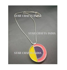 Envío rápido estilo Vintage cuentas de resina collar largo y pulsera moda colorida Bohemia joyería de declaración para mujer - Product Image 2