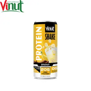 Shake protéiné prêt à boire avec saveur banane VINUT 330ml échantillon gratuit conception personnalisée OEM ODM Service marque privée