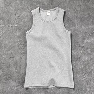 Camiseta sin mangas de canalé unisex de verano al por mayor, de algodón y spandex, transpirable, elástica, ajustada, con logotipo personalizado - Product Image 4
