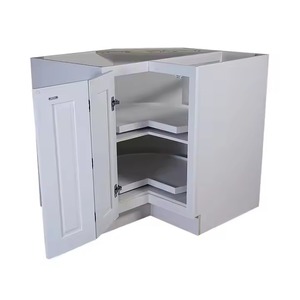 Lujo moderno chapa melamina PVC madera modular cocina fregadero gabinete diseños de Vietnam - Product Image 5
