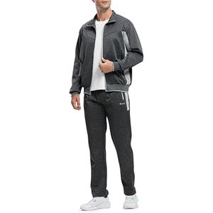 ชุดวอร์มผู้ชายผ้าฟลีซผสมโพลีเอสเตอร์/คอตตอน แบบสวมหัว มีฮู้ด สีพื้น ไซส์ XL พร้อมเชือกผูก น้ำหนักเบา/หนัก - Product Image 1