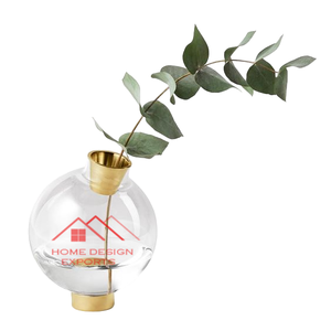 Arte en Vidrio, Juego de Arreglos Florales Secos Hidropónicos con Acabado Transparente, Adorno Decorativo para el Hogar - Product Image 2