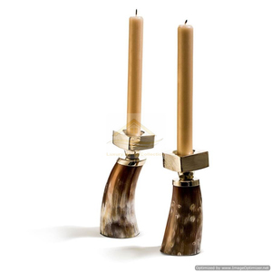 <b>Set</b> of 3 Handmade <b>Candle</b> Stand and Candelabra Holder Scented Wax Storage T Light Holder Gold and White Color Tabletop Supplies - Product Image 4