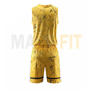MAXFIT ENTERPRISES Uniforme de basket-ball de qualité supérieure pour homme Bonne vente Vêtements d'équipe grande taille en solde - Product Image 3