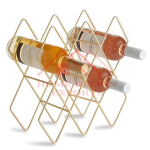 10 Bottle Tabletop <b>Wine</b> Bottle <b>Rack</b> in Gold Best Seller - Product Image 3