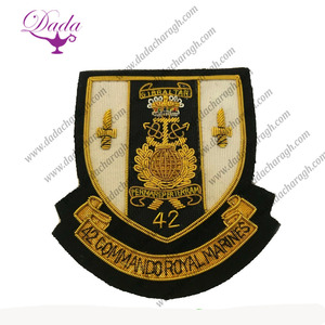 6TH Queens Lancers Blazer Badge Wire Bullion Crown Style Embroidered Fabric Sew-On Style - Product Image 6