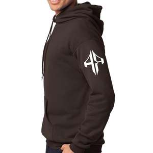 เสื้อฮู้ดแบบสวมหัวของผู้ชายผ้าคอตตอน100% พิมพ์ลายซิลค์สกรีนโลโก้ตามสั่ง - Product Image 5