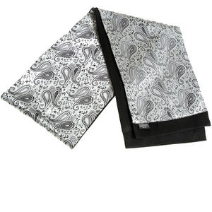 Gold Silver Black Designer Jacquard <b>Men's</b> Customized <b>Man</b> Made <b>Silk</b> <b>Scarf</b> Ready Stock Double Layer Two Faced <b>Scarf</b> for Winter - Product Image 3