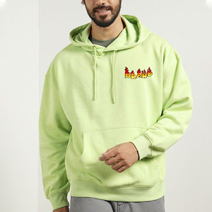 Sudaderas con capucha de calle de alta calidad para hombre 450GSM 100% algodón Sudadera con capucha de gran tamaño para hombre Casual en blanco suelta Fit Color sólido Sudadera con capucha para hombre - Product Image 1