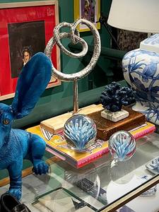 Noeud en métal Sculpture abstraite décorative pièce maîtresse en aluminium Art décor de bureau à domicile sculpture polie moderne - Product Image 3