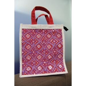 Sac fourre-tout en jute Handy Living avec fermeture éclair et design ouvert, poignée confortable, tissage durable, spacieux pour un usage quotidien - Product Image 6