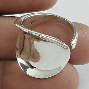 Bague en argent sterling massif 925 à l'aspect antique pour elle bijoux bohèmes faits à la main en gros prix d'usine direct fournisseur en vrac Inde - Product Image 3
