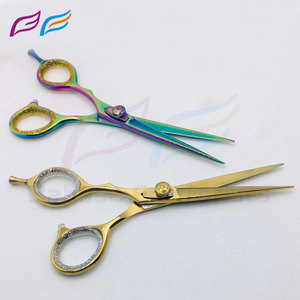 Ciseaux de coiffure professionnels en acier inoxydable, lame tranchante, pour droitiers, ciseaux de barbier à long manche, fournisseur OEM ODM - Product Image 5