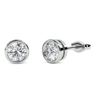 Pendientes de Diseño Moderno con Diamantes de Corte Redondo, 0.30 Ct, Diamantes Cultivados en Laboratorio en Platino, para Regalo de Aniversario de Bodas - Product Image 2