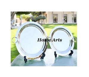 Juego de 2 bandejas de hierro para servir postres con asas doradas, diseño fabuloso, bandeja rectangular para servir alimentos a granel - Product Image 4