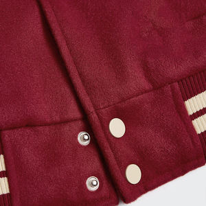 Chaqueta de Béisbol para Hombre, Estilo Urbano, Holgada, con Letras Bordadas en Chenilla, Logotipo Personalizado, para Primavera y Otoño - Product Image 5