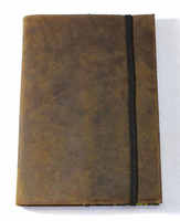 Pages de couverture en cuir recyclé souple faites à la main dessin carnet de croquis papier de riz cadeau OEM crayon cuir Journal cahier A5