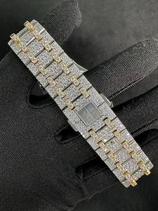 Wholesale Hip Hop Full VVS Moissanite Mechanical Wrist <b>Watch</b> Iced Out Diamond <b>Watches</b> for <b>Men</b> - Product Image 3