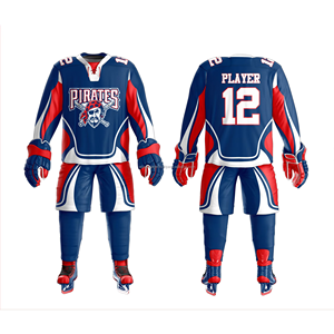 เสื้อกีฬาฮอกกี้น้ำแข็งใส่สบายโอเวอร์ไซส์เสื้อกีฬาปักลายสวยโรงงานขายส่งฮ็อกกี้น้ำแข็ง - Product Image 1