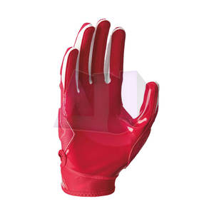 Gants de football américain en cuir de haute qualité et durables avec paume à forte adhérence pour une prise fiable, design léger et respirant - Product Image 4