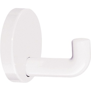 HEWI Pure White Single Hook 801.90.010 30 mm Single Projection Polyamide 99 40 mm <b>Wall</b> Hook & Coat Rack - Product Image 1