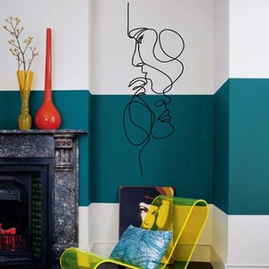 Arte Mural de Corazón de Metal Negro Artístico, Decoración Única Hecha a Mano, Escultura de Hierro, Elegante Adorno de Pared para Sala de Estar - Product Image 3