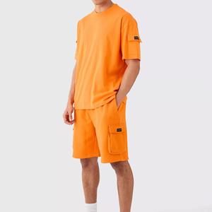 Hot Sale Product New Arrival <b>Men</b> Summer <b>Short</b> Sleeve <b>T</b> <b>Shirts</b> <b>and</b> <b>Shorts</b> Twin <b>Set</b> Contrast Color <b>Men</b> Twin <b>Sets</b> for Adults - Product Image 3