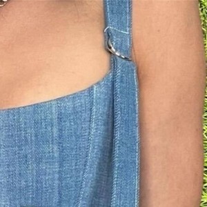 Corsé de Mezclilla Delgado y Transpirable de Moda, Tirantes Ajustables, Top Bustier Elegante para Mujer, Control Ligero, Estilo Casual Chic - Product Image 6