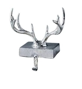 Premium Metal Silver Finished Merry Christmas <b>Hook</b> Decorative Accent Designed <b>For</b> Hanging Keys <b>Towels</b> And Holiday Ornaments - Product Image 3