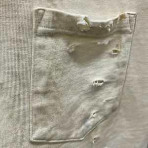 T-shirts tendance unis coupe classique effet usé pour hommes 100% coton écologique couleur personnalisée légers logo personnalisé - Product Image 3