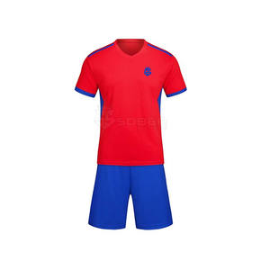 2024, conjuntos de ropa de fútbol para hombres con logotipo personalizado, uniforme de Equipo de Servicio OEM con impresión de uniformes de estilo de camiseta de fútbol en blanco - Product Image 1