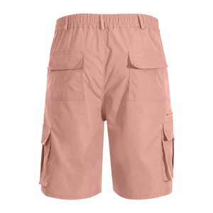 Pantalones cortos de carga transpirables informales de talla grande para hombre, diseño personalizado, Color sólido, cintura elegante de verano - Product Image 2