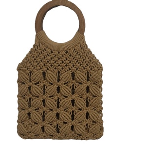 Bolso de Hombro Hecho a Mano, Colección Artesanal, Bolso de Macramé Retro para Mujer, Bolsos de Macramé con Diseño Moderno y Duradero - Product Image 1
