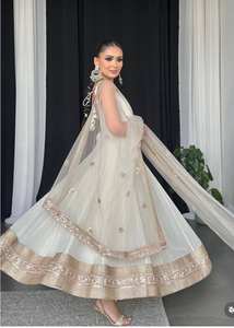 Georgette moderne broderie lourde 5mm séquence travail meilleur prix inde renard pur pour la fête vêtements pakistanais indiens à forte demande - Product Image 6