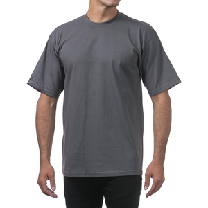 Camiseta extragrande personalizada de alta calidad para hombre, pantalones cortos de verano con estampado liso de tendencia, ropa de moda de talla grande con logotipo - Product Image 5