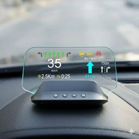 Sudex C3 5 Inch LCD HUD Head Display OBD2 GPS Dual System Voorruit Snelheidsmeter Navigatie Overspeed Waarschuwing Klok 480x240