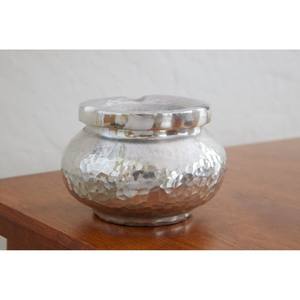 ที่เขี่ยบุหรี่อลูมิเนียมโบราณแฟนซีพร้อมชุบสีเงินทรงกลมทำด้วยมือผู้จำหน่ายแฮนด์เมด - Product Image 2