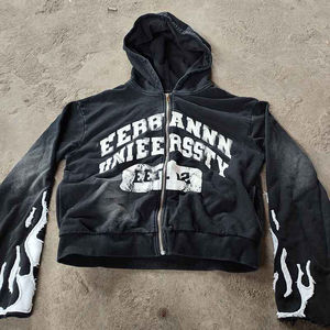 Conjunto Deportivo de Hombre con Parches Desgastados, Estilo Urbano Personalizado, con Bordado, Tendencia 2025 - Product Image 2