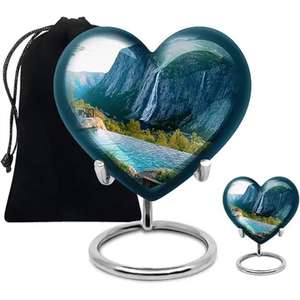 กล่องใส่เถ้ากระดูกขนาดใหญ่สำหรับผู้ใหญ่ทำจากอะลูมิเนียมโกศเก็บขี้เถ้าจากมนุษย์จากอินเดีย - Product Image 5