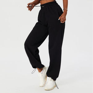 <b>Women</b> Winter Flat Front Fleece <b>Sweatpants</b> Jogger Pants with Pockets High Waist Straight Leg Oversize Regular Fit Cotton - Product Image 2