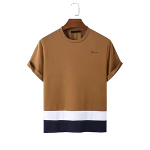 Nouveau T-shirt pour homme en jersey 100% coton, haute qualité, respirant, séchage rapide, anti-boulochage, manches courtes, coupe ample, personnalisable - Product Image 1
