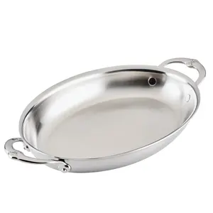 Casserole en aluminium gravée de roses romantiques, finition platine brillante, élégante, pour la fête du Nouvel An, la Saint-Valentin, revêtement émaillé, compatible four - Product Image 2