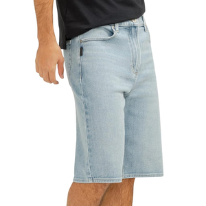 Usine taux hommes décontracté Denim Shorts qualité professionnelle tendance mode jean droit Style tricoté méthode de tissage - Product Image 3