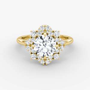 925 Silver Engagement <b>Ring</b> with Round Cut Moissanite Elegant and Durable Wedding <b>Band</b> - Product Image 1