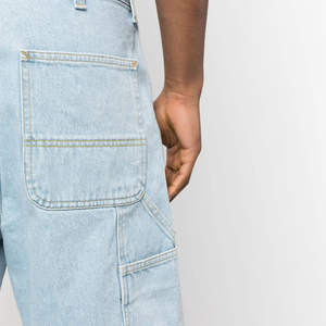 Shorts de Mezclilla para Hombre de Primera Calidad |   Shorts Casuales de Mezclilla de Secado Rápido Estilo Fitness |   Bolsillos en ambos lados |   Ropa de Verano para Exteriores - Product Image 5