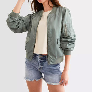 Veste bomber pour femmes, fabrication professionnelle, streetwear, fournisseur direct d'usine, coupe classique, veste bomber pour femmes sur mesure - Product Image 1