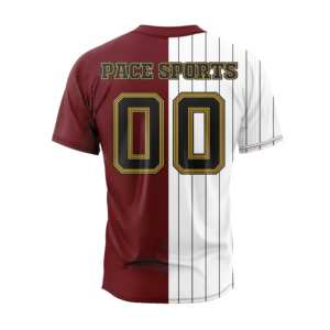 Equipo personalizado práctica botón completo camiseta sin mangas de béisbol sublimado uniformes de softbol Unisex - Product Image 2